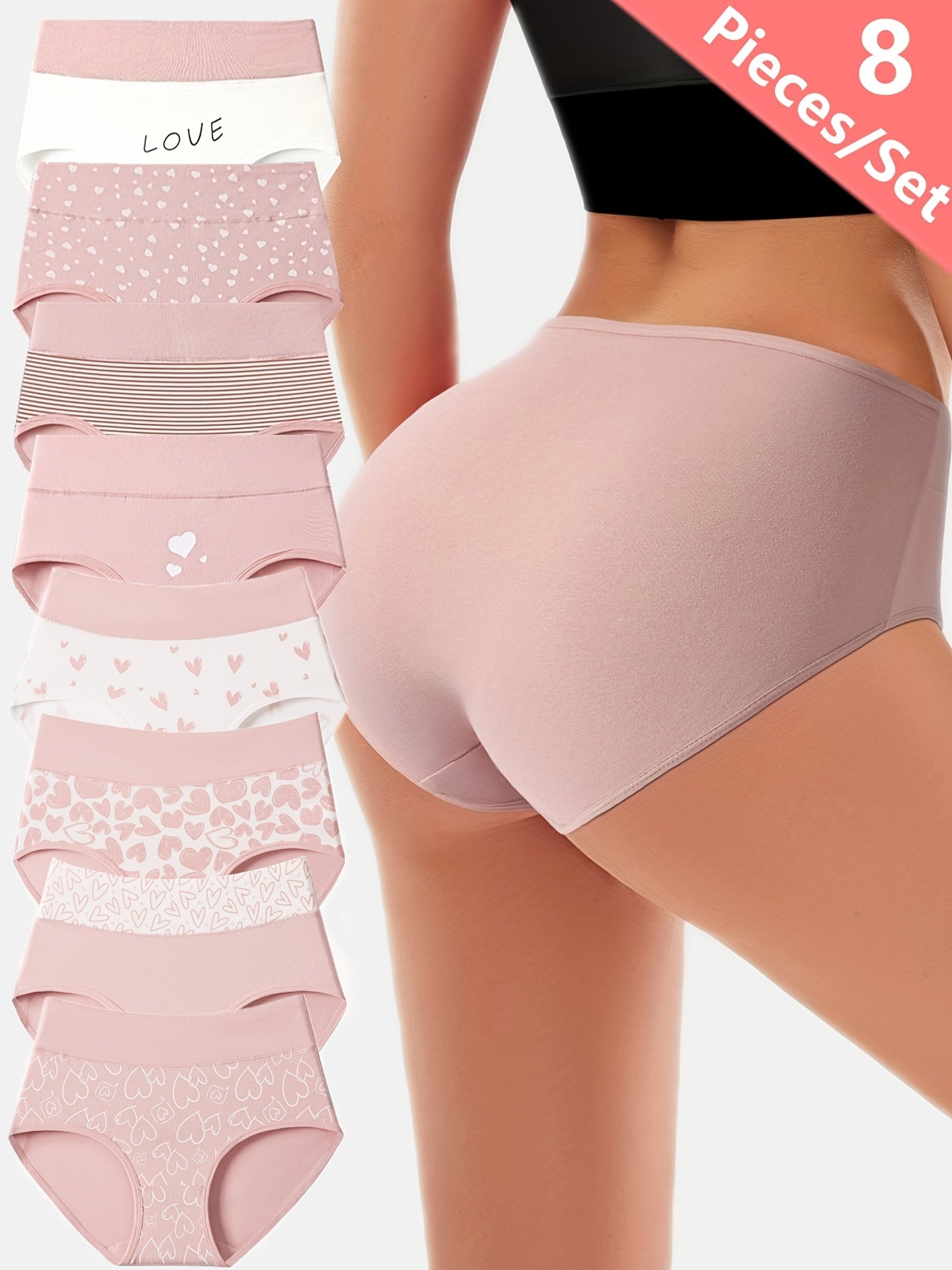 Women’s 8-Pack High-Waist Shapewear Briefs - Tummy Control Support Style 0565