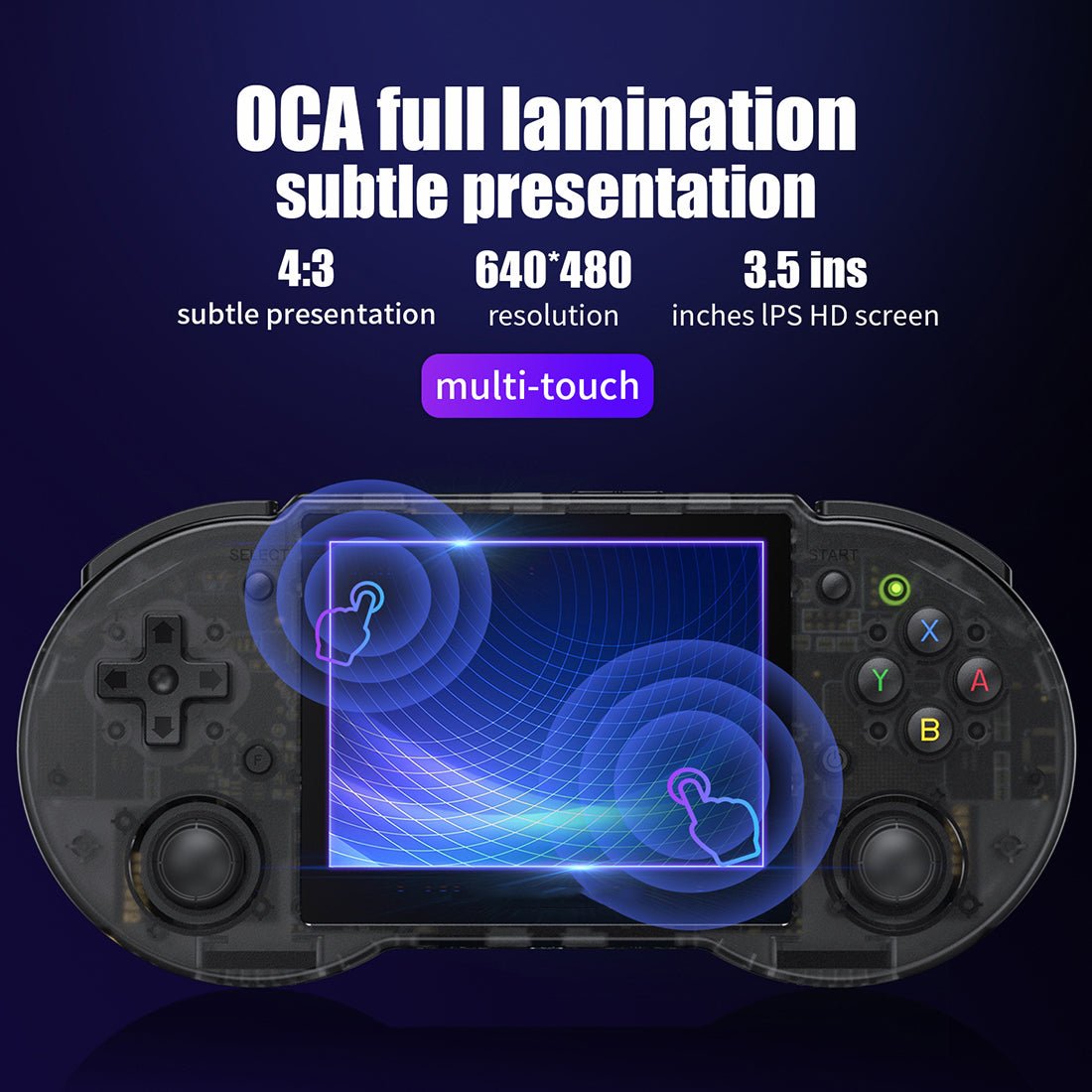 Anbernic RG353P Handheld Game Console Dual OS Android 11 Linux SNES Style 3.5-Inch IPS HDMI Retro Emulator 3500mAh 2GB RAM Wi-Fi Bluetooth