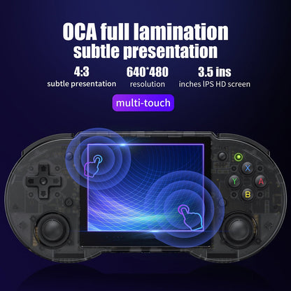 Anbernic RG353P Handheld Game Console Dual OS Android 11 Linux SNES Style 3.5-Inch IPS HDMI Retro Emulator 3500mAh 2GB RAM Wi-Fi Bluetooth