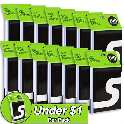 Penny Sleeves Trading Card Sleeves Bulk – Clear Soft Plastic Protector for Pokemon, Sports, Baseball, Football & Game Cards | 700 / 1500 / 2200 / 3800 / 5400 Count