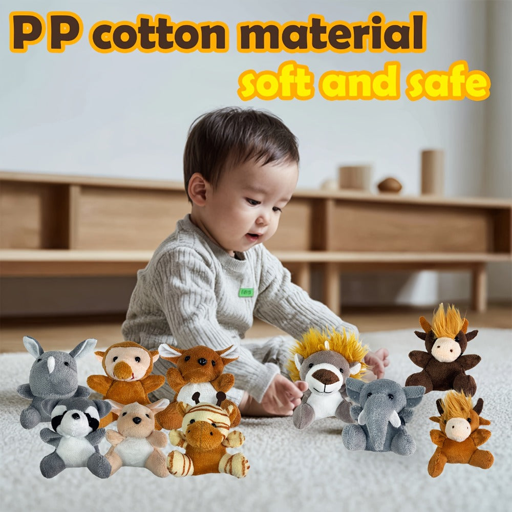 Mini Stuffed Animals Bulk 12 or 24 Pack – Forest Animal Plush Set for Animal Theme Party Favors, Classroom Treasure Box Prizes, Goodie Bag Fillers, Birthday Christmas Easter Gifts for Kids