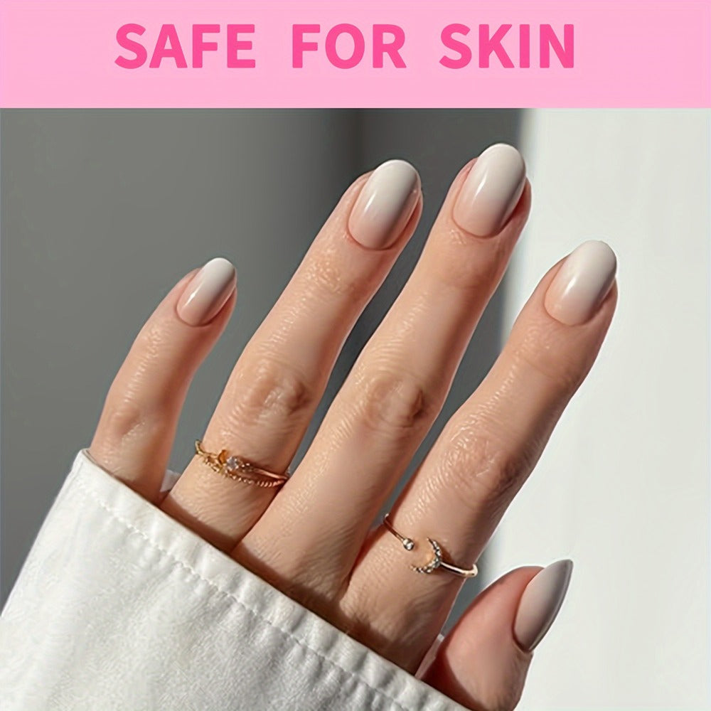 Nail Glue Set for Press On Nails Water Resistant Unscented Brush On Liquid Adhesive DIY Nail Art Enhancement Gel Formula Multi-Pack 14pcs 28pcs