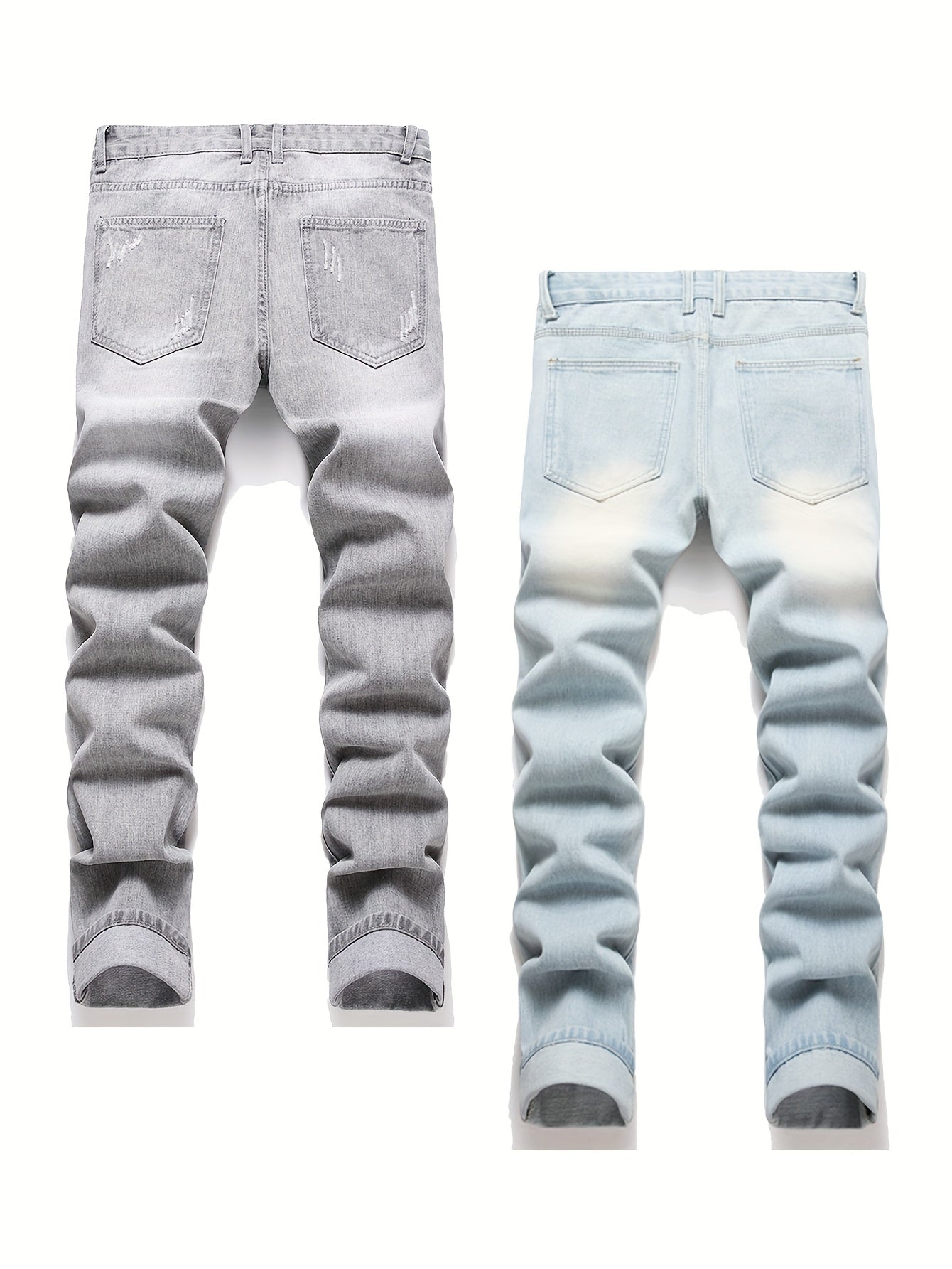 Men's Casual Pants - Distressed Relaxed Fit