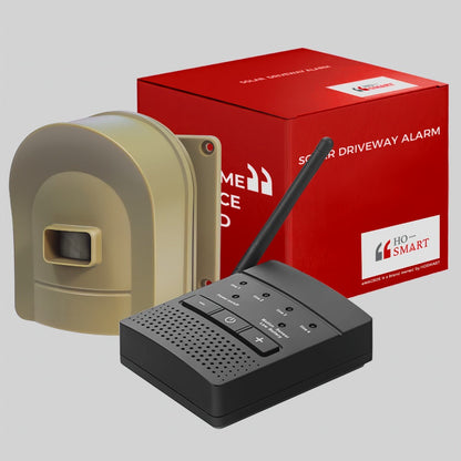 Driveway Alarm Wireless Sensor System 1/2 Mile Range – Motion Sensor Detector for Home, Mailbox & Perimeter Security, Battery Operated, 38 Ringtones