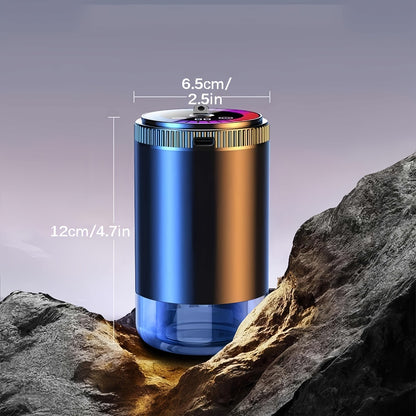 Car Aromatherapy Diffuser with Dynamic Light Show & Starry Sky Projector - USB Rechargeable Air Freshener, Essential Oil Perfume, Adjustable Fragrance for Car Interior