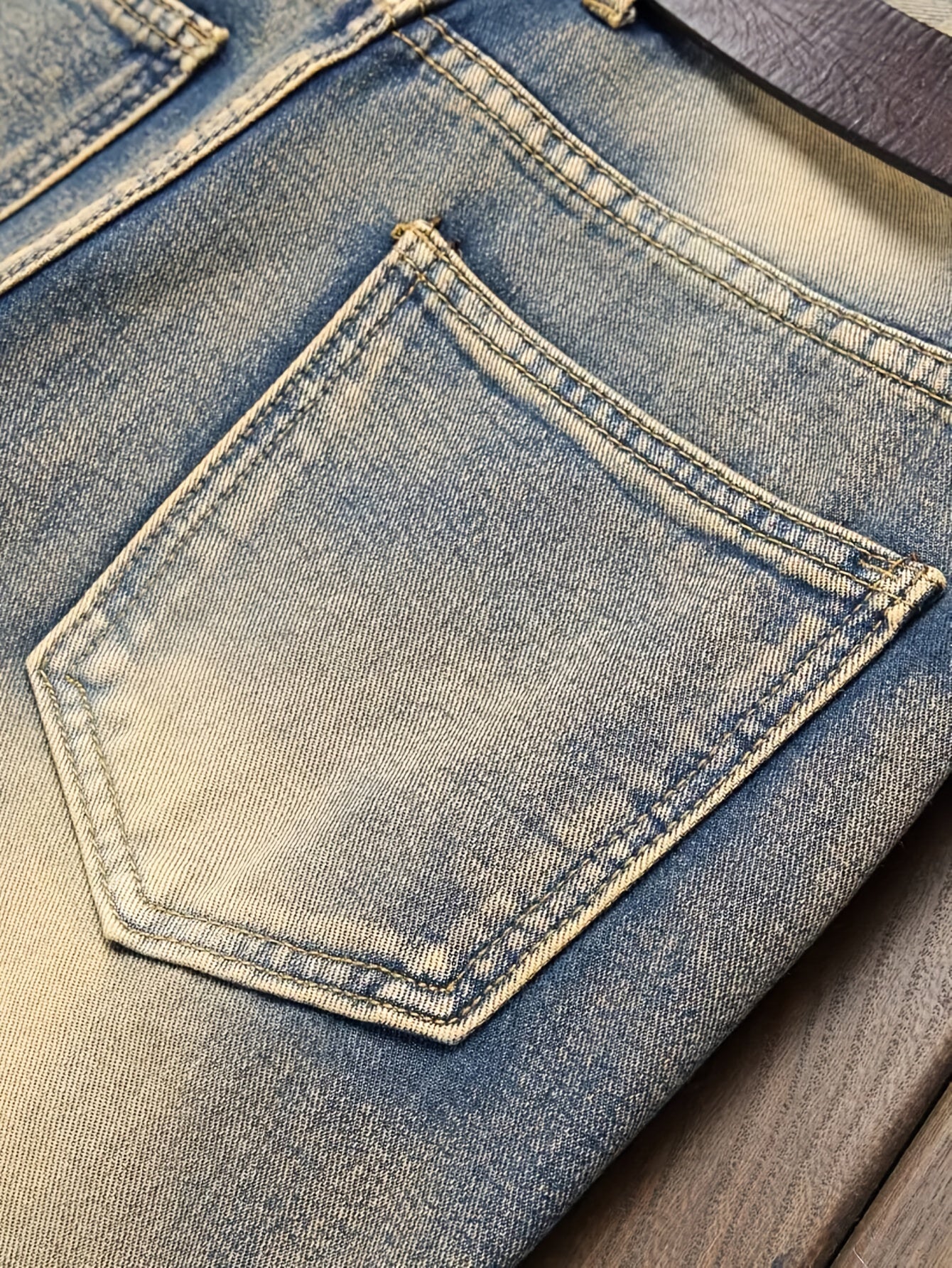 Men's Slim Fit Jeans - Classic Wash Clean Finish Streetwear 202149