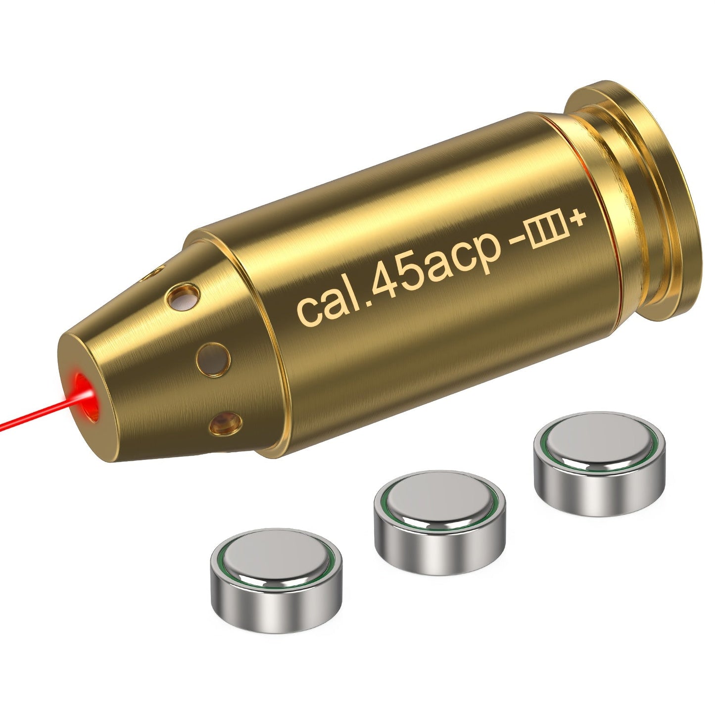Red Laser Bore Sighter Multi-Caliber Firearms Calibration Tool 9mm 45ACP 308Win 223Rem 12GA 7.62 38SPL 44Mag Battery Included for Shooting Range