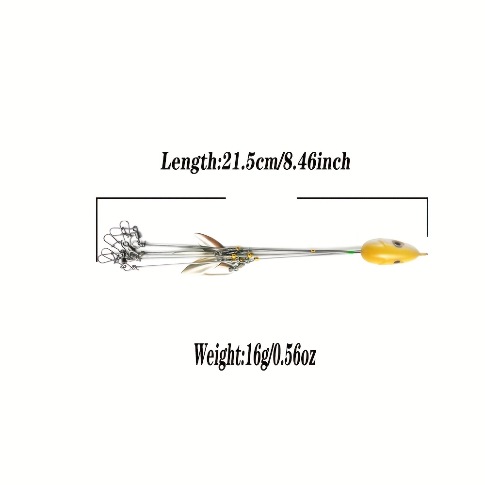 Alabama Umbrella Rig Fishing Lure Set 7 Pack - 5-Arm Multi-Head Bass Lure with Ultralight Tripod Frame, Beginner Friendly Swimbait Rig for Bass Walleye Striper, Mixed Color Freshwater Fishing Tackle