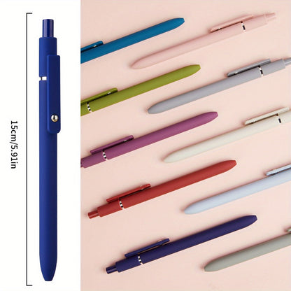 Gel Pen Set 25-Pack – 5 Multicolor Pens + 20 Black Refills 0.5mm Fine Point Quick-Drying Smooth Writing No Feather Ink for Office School Journaling Gifting Vintage Morandi Gradient