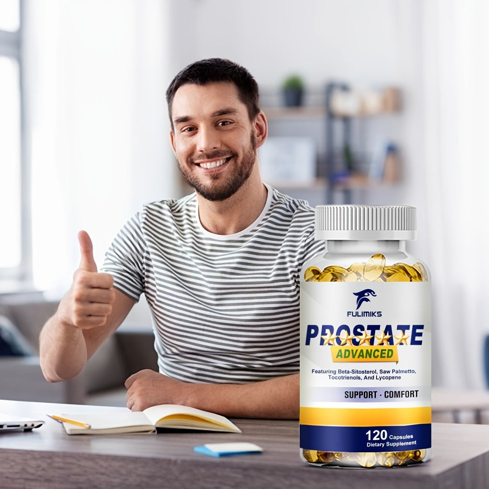 Saw Palmetto Supplement for Men – Prostate Health Support with Saw Palmetto Extract & Zinc | Urinary Flow, Hormonal Balance & Immune Defense Formula | Daily Men's Health Capsules | 120 Capsules