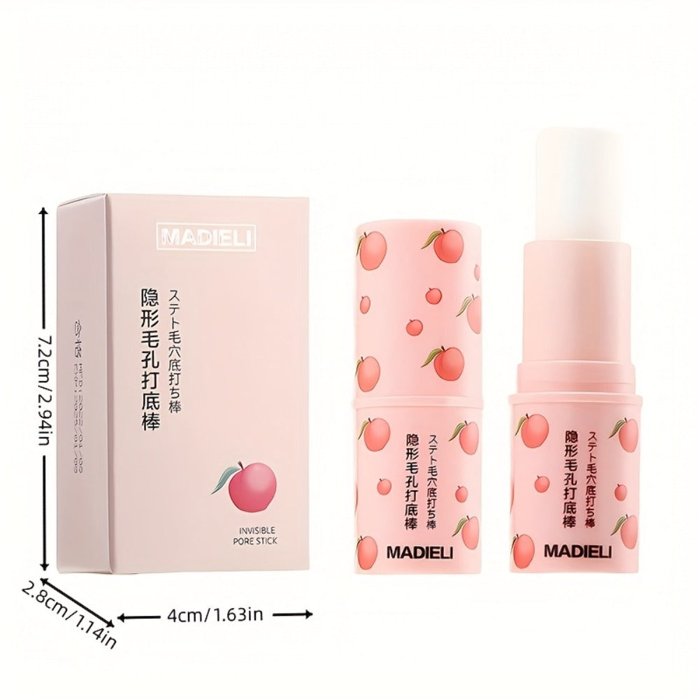 Sakura Primer Stick with Cherry Blossom Extract — Tinted Lightweight Makeup Base, Smooth Blending Natural Finish, Pore Smoothing Brightening Formula for Light to Beige Skin, J-Beauty & K-Beauty Inspired, 1 fl oz