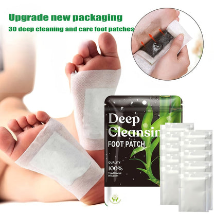 Foot Detox Pads 100pcs Overnight Bamboo Vinegar & Ginger Powder — Deep Cleansing Alcohol-Free Natural Plant Patches, Moisturizing Foot Care for Women, Winter Wellness & Daily Use Gift