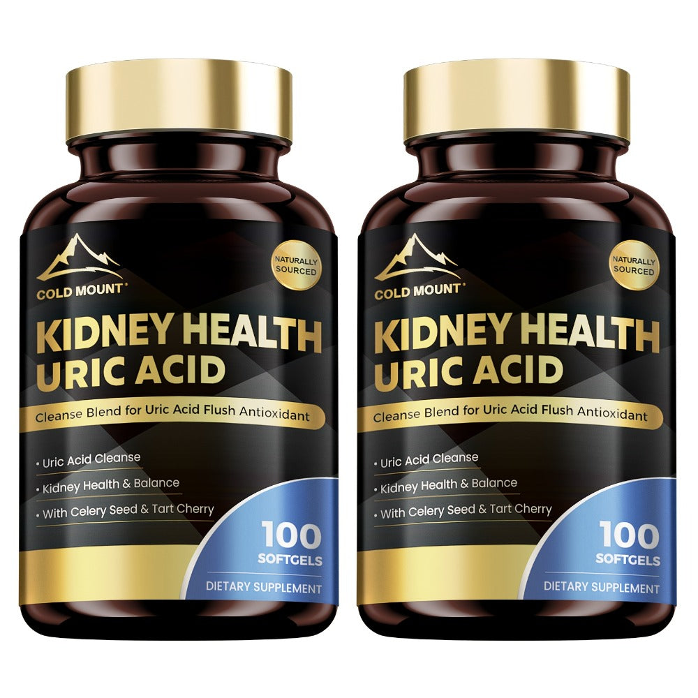 Uric Acid Balance Supplement 100 Capsules 50 Day Supply with Tart Cherry, Celery Seed & Citric Acid for Kidney Health, Cardiovascular Support & Antioxidant Defence for Men & Women
