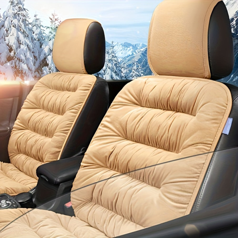Memory Foam Car Seat Cushion with Storage Bag, Anti-Slip Rubber Bottom Driver Seat Backrest Pad, Single Seat Vest-Style Comfort Cushion for Car, Available in Red Beige Black