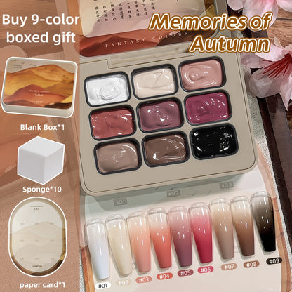 Gel Nail Polish Set 9 Colors Gradient Effect MORDDA High Saturation Glossy Long Lasting Soak Off UV LED Nail Art DIY Salon Quality Manicure Kit Women