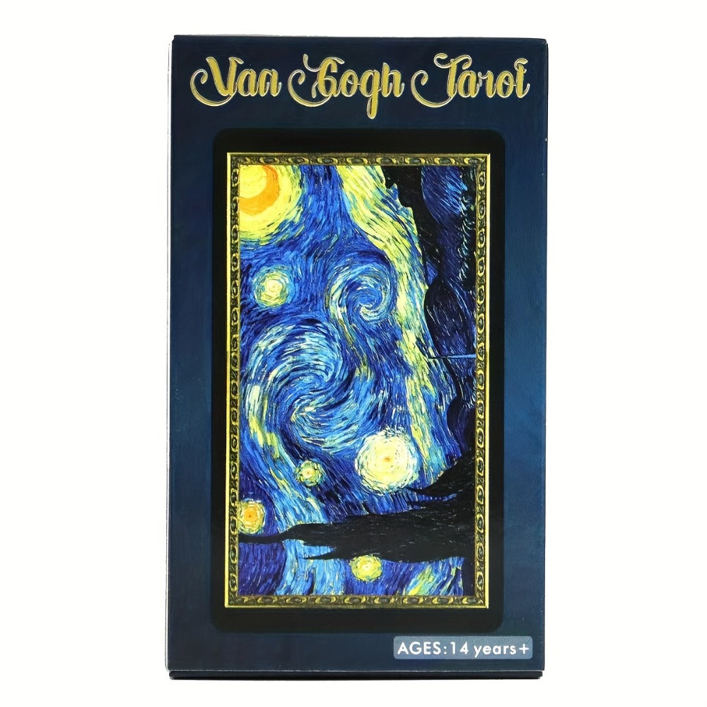 Van Gogh Tarot Cards 78 Card Deck – Art-Inspired High Quality Paper Divination Tool for Adults Teens Beginners Collectors Spiritual Gift Idea Ages 14+