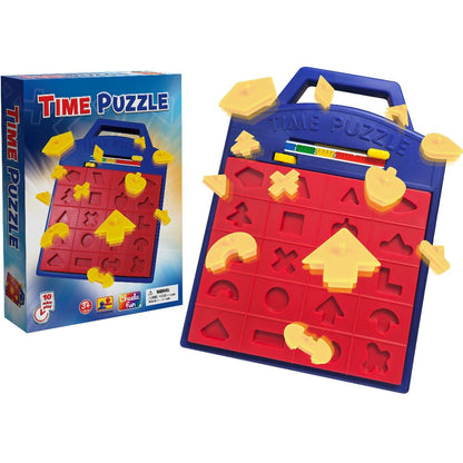 Shape Puzzle Pop-Up Board Game for Kids – Interactive Timer Matching Game with 3 Difficulty Levels, Hand-Eye Coordination STEM Toy, Educational Birthday Gift for Boys & Girls Ages 3+