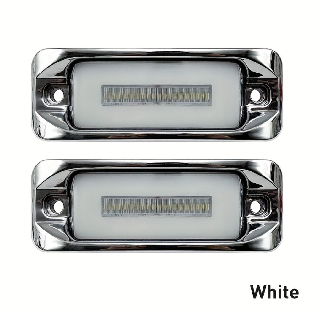 LED Car Side Marker Lights – Strobe Warning Flashing Signal Light for Truck Car Night Driving Safety, High/Low Brightness, 2pcs (Red/Yellow/Blue/Green/White)