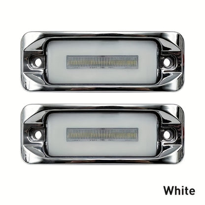 LED Car Side Marker Lights – Strobe Warning Flashing Signal Light for Truck Car Night Driving Safety, High/Low Brightness, 2pcs (Red/Yellow/Blue/Green/White)