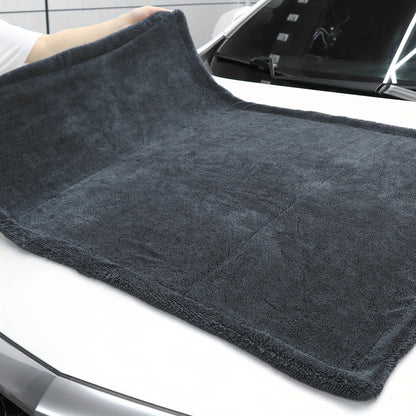 1500GSM Edgeless Car Drying Towel 24"x36" – 70/30 Twisted Loop Microfiber for Cars, Trucks & SUVs, Streak-Free