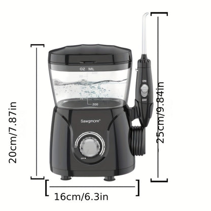 Water Flosser for Teeth & Braces 600ml Large Tank – 10 Adjustable Pressure Levels 8 Nozzles IPX4 Waterproof Professional Oral Irrigator Desktop Electric Dental Flosser for Adults Family