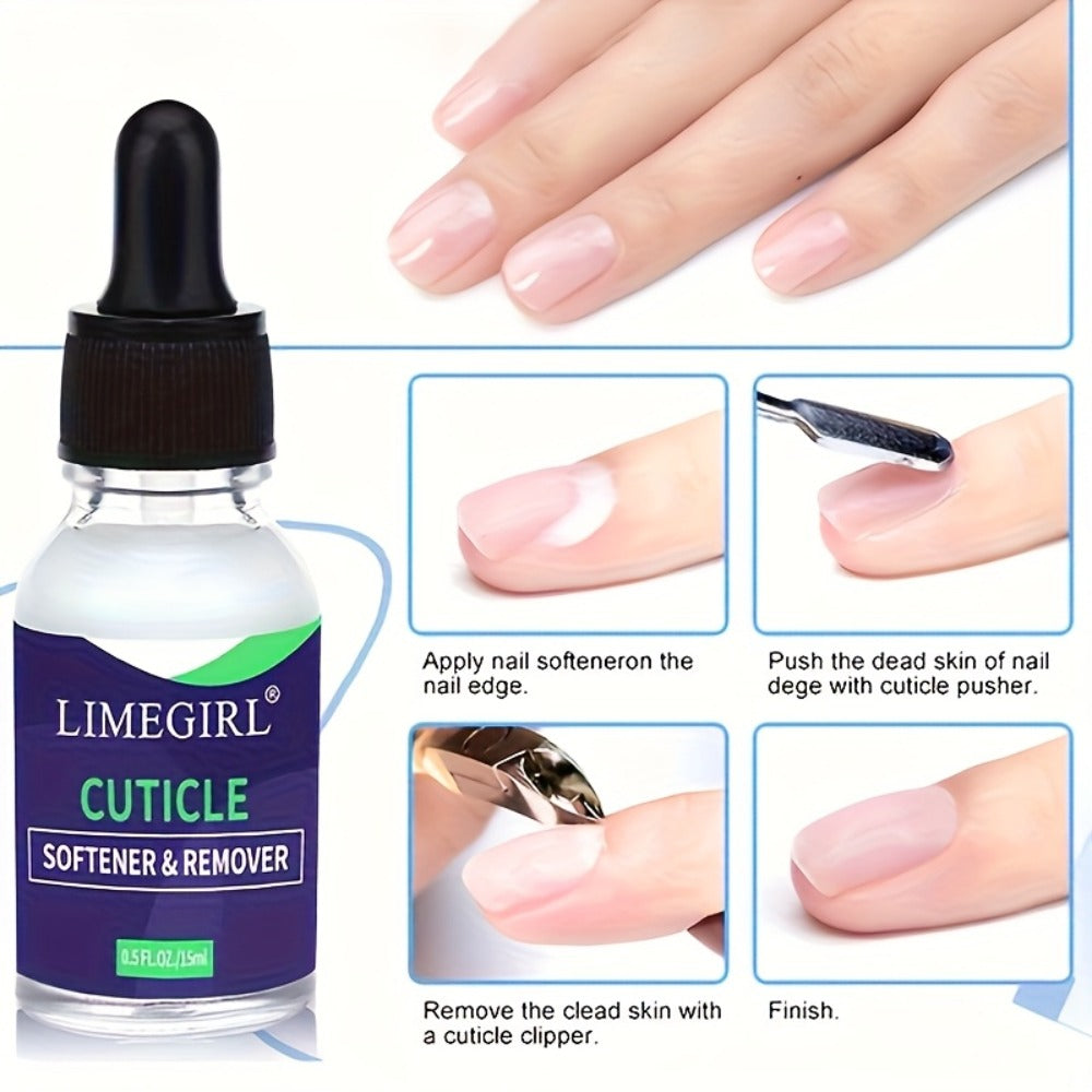 Nail Cuticle Remover Stick 3-Pack Dead Skin Softener with Nail Oil Formula — Anti-Hangnail Cuticle Care Tool for Finger Trimming Nail Art Prep, Salon & Home Manicure Pedicure Gift Set for Women