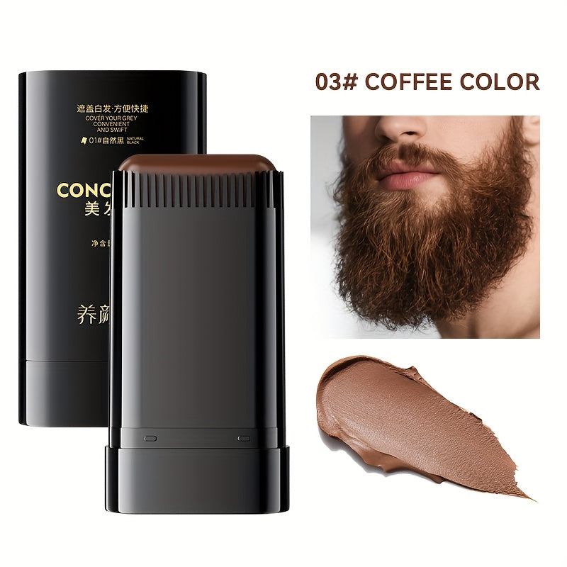 Instant Gray Root Concealer Hair Color Stick – Waterproof Sweatproof Non-Clumping Long-Lasting Formula with Built-in Comb Applicator, Black Dark Brown & Brown Shades for Men & Women