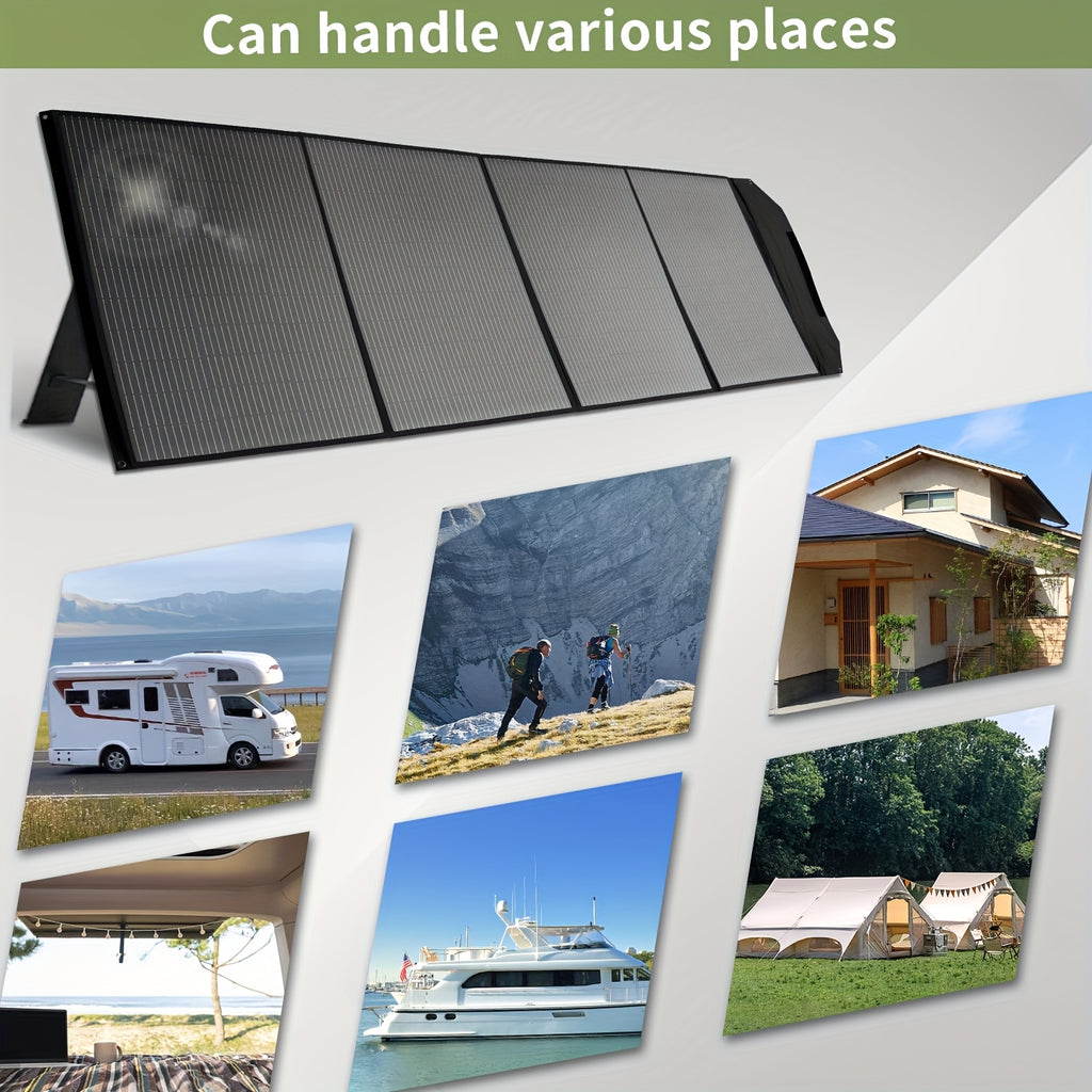 LVYUAN 400W/200W/120W Solar Battery Folding Panel with Adjustable Bracket Solar Panel for RV, Cruise Ship Yacht, Travel, Outdoor Adventure, Power Station, Camping, Solar Generator
