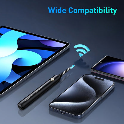 Ear Wax Removal Tool Set 2-in-1 WiFi Visual Ear Washer and Ear Scoop – 1080P HD Camera Ear Cleaning Kit for Effective Earwax Buildup Removal, Smartphone Compatible Home Ear Care