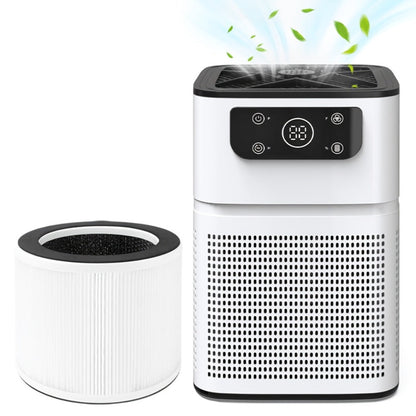 Small Air Purifier for Pets, Dust & Odor – Aromatherapy Function, Ultra-Quiet Sleep Mode, Compact Air Cleaner for Bedroom, Office & Living Room, Pet Air Purifier with Low dB for Home Use, White & Black