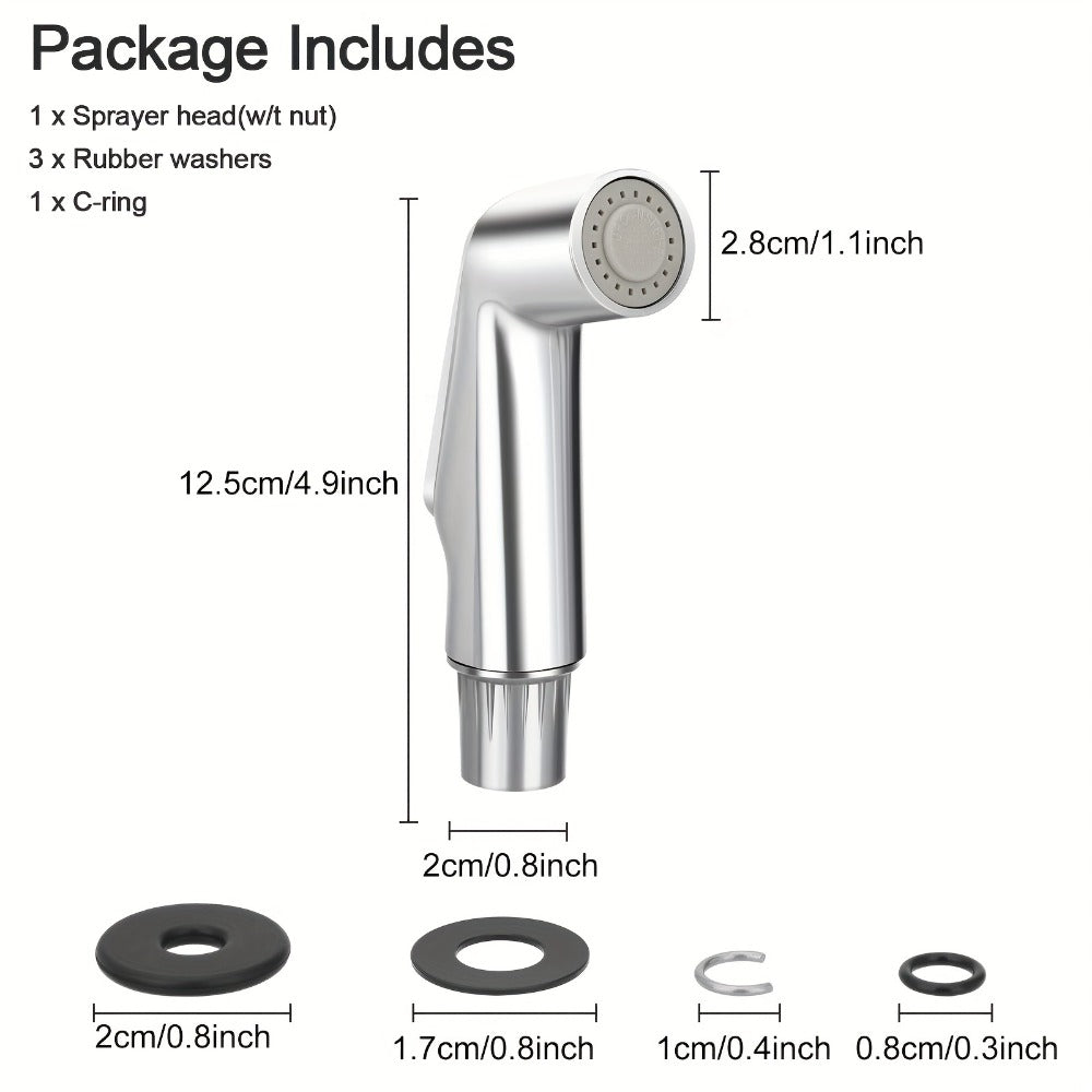 Kitchen Sink Side Sprayer Head Universal Replacement – Quick Connect Pull-Out Faucet Nozzle, Fits Kohler Delta Moen Oakbrook Glacier Bay & Most Spray Hoses, Scratch-Resistant ABS Chrome Finish