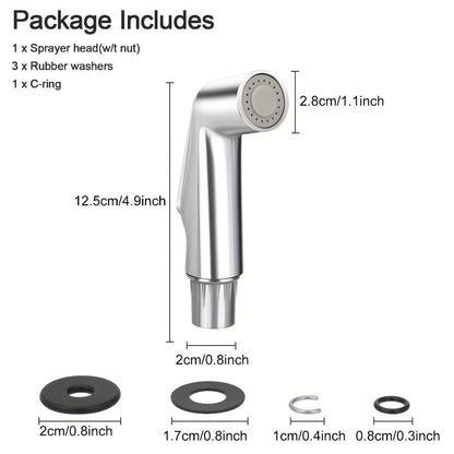 Kitchen Sink Side Sprayer Head Universal Replacement – Quick Connect Pull-Out Faucet Nozzle, Fits Kohler Delta Moen Oakbrook Glacier Bay & Most Spray Hoses, Scratch-Resistant ABS Chrome Finish