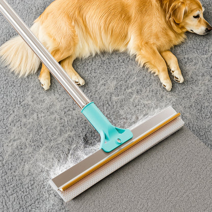 Pet Hair Remover Carpet Rake – 51-Inch Long Handle Dog & Cat Hair Removal Tool for Carpets, Rugs, Upholstery & Stairs | Deep Cleaning Fur Rake | Reusable & Ergonomic Design for All Floor Types