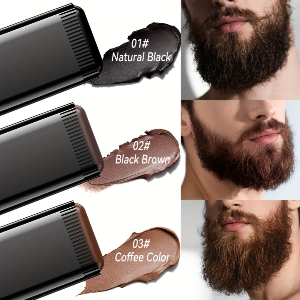 Instant Gray Root Concealer Hair Color Stick – Waterproof Sweatproof Non-Clumping Long-Lasting Formula with Built-in Comb Applicator, Black Dark Brown & Brown Shades for Men & Women