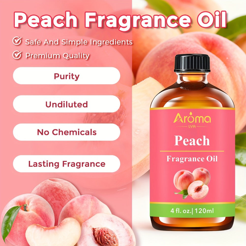 Fruit Fragrance Oil 4oz – Sweet Scented Oils for Diffuser, Candle Making, Soap, Massage & Hair Care | Strawberry, Blueberry, Peach, Watermelon, Cherry & More