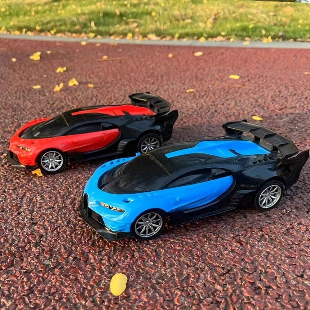 High-Speed Drift RC Car 1:24 Scale with LED Lights 4-Channel Simulation Model Remote Control Car for Kids Boys Girls – Green Blue Black Red Black, Birthday Christmas Halloween Gift Ages 6+
