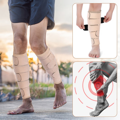 Compression Leg Wraps 3 Pairs - Adjustable Lower Leg Wrap for Lymphedema, Shin Splints & Calf Support, Breathable Non-Slip Compression Bandage for Men Women, Swelling Relief Leg Sleeve Wrap Set