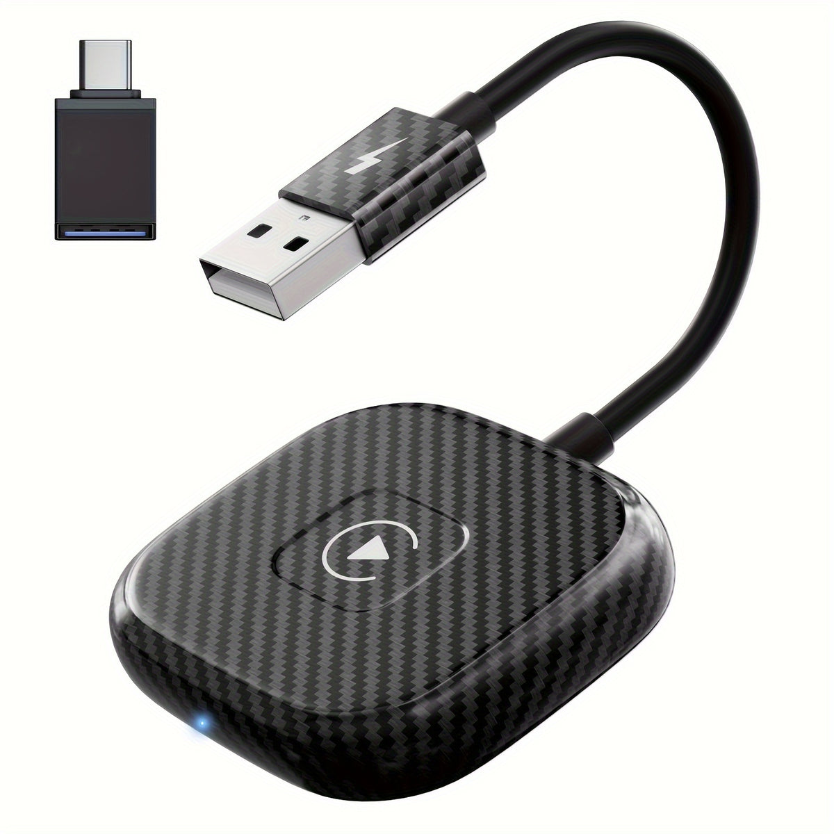 Portable Wireless Adapter Carplay Wired to Wireless Plug And Play Connect Wireless Dongle USB Car Converter for iPhone IOS 10+, Suitable for 2016 And Later Car