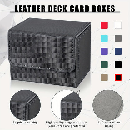 TCG Magnetic Deck Box 10 Pack – 100+ Card Capacity Storage Cases for MTG, Pokemon & Yu-Gi-Oh, 10 Vibrant Colors, Bulk Deck Organizer Set for Trading Card Game Players, Collectors & Tournament Use
