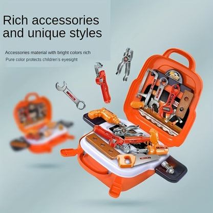 Kids Tool Backpack Set 22pcs for Boys – Pretend Play Home Repair Tool Kit with Carrying Backpack | Toddler Construction Toy with Hammer Wrench Screwdriver, Birthday & Christmas Gift for Boys Ages 3 4 5 6