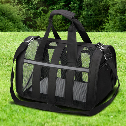 Foldable Pet Carrier Bag Breathable Mesh – Portable Soft Sided Tote for Cats & Small Dogs, Collapsible Travel Handbag, S/M/L, 7 Colors – Ideal for Vet Visits & Outdoor Trips