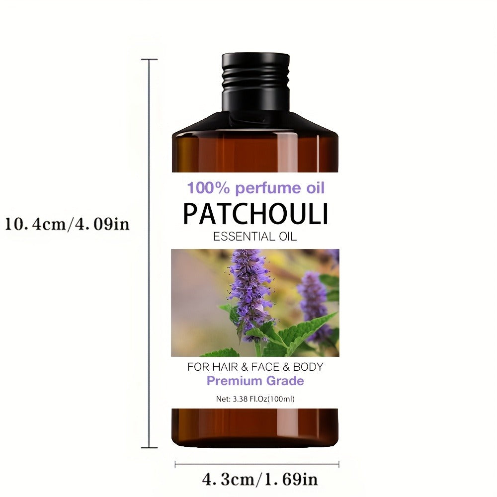 Patchouli Essential Oil 100% Pure Premium Grade 1.76oz Undiluted Therapeutic — Hair Moisturizing Nail Care Massage Aromatherapy Diffuser Meditation Dry Skin Relaxation for Women Men