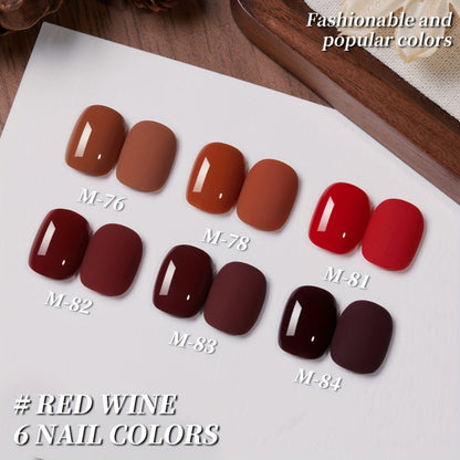 Jelly Gel Nail Polish Set 6 Colors — Nude Pink Translucent Soak Off LED UV Curable Semi-Permanent Gel Polish Kit | Photo Frame Bottle | Long Lasting Glossy Finish | Home Salon DIY Manicure Gift for Women