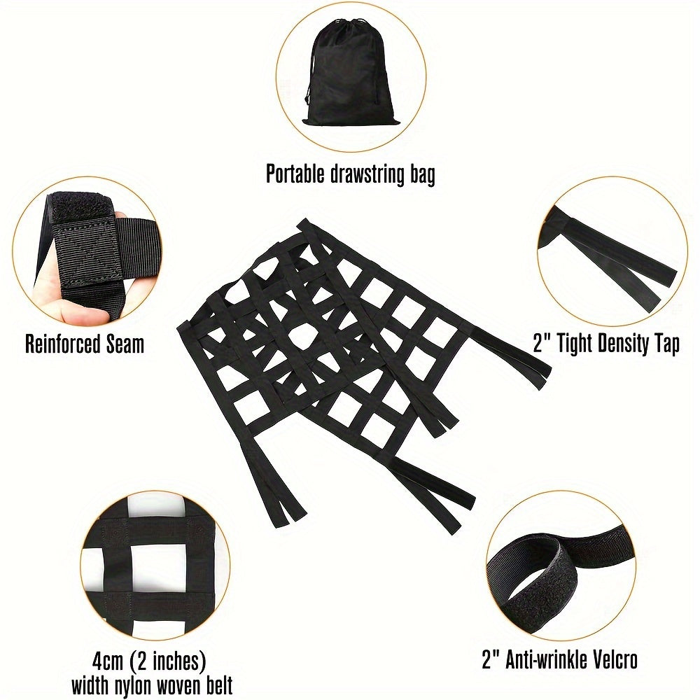 Mesh Cargo Net Roof Top Netting Hammock for Jeep 1987-2023 for Wrangler YJ TJ JK JL & for Gladiator JT Accessories