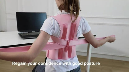Posture Corrector Back Brace for Men & Women, Adjustable Upper & Lower Back Support Belt, Breathable Lightweight Back Straightener for Improving Posture, Office Home Gym Daily Wear S to 3XL
