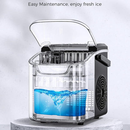 Ice Maker Machine – Nugget Ice & Bullet Ice Countertop, 26-35 Lbs Daily, One-Button Operation, Self-Cleaning, Portable Ice Maker with Ice Scoop for Home, Kitchen & Office