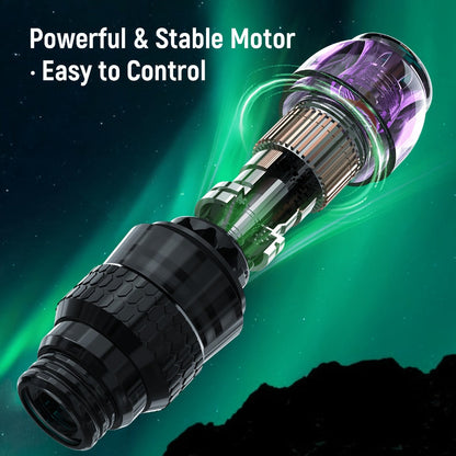 Rotary Tattoo Pen Machine Kit — 1200mAh Battery, LED Display, 4.0mm Stroke, Anti-Slip Grip, Adjustable 4-12V, Universal Cartridge Compatible, Cosmic Violet & Aurora Green for Beginners & Artists