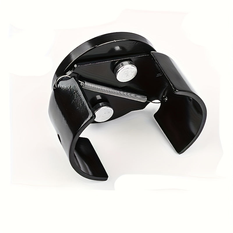 Adjustable Oil Filter Wrench, German U-shaped Multi-functional Design, Dual-jaw Reversible Mechanism, Black Metal Hexagonal Socket with Engine Repair Adjustment Knob| Durable Metal Construction, Car Maintenance Tool