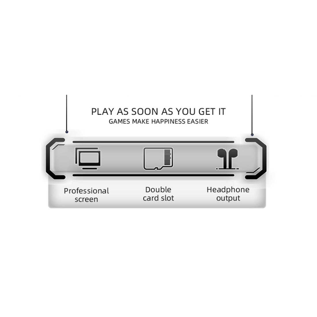 Retro Handheld Game Console Powkiddy RK2023 3.5 Inch IPS RK3566 Quad-Core 8-Hour Battery Dual TF Card HDMI Output Linux Emulator Portable Gaming Device