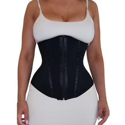 Postpartum Waist Cincher Adjustable – Double Layer Tummy Control Shaping Belt for Curvy Figures – Postpartum Recovery & Fitness Waist Trainer for Women, Black, XS to XXXL